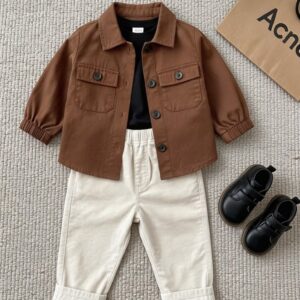 Baby Boy Brown Jacket & Trouser Set