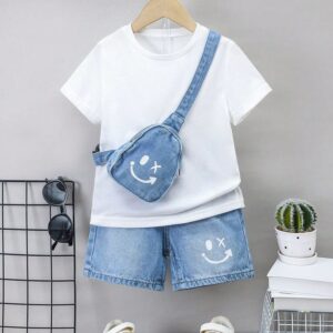 Kids 2-Piece Dress with White Shoes